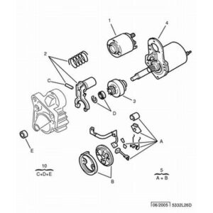 Citroen C4 2008-2010 Petrol Starter Motor Starting Device