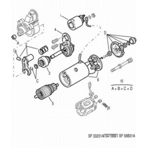 Citroen Dispatch 1994-2006 Diesel Starter Motor Solenoid Contact Switch