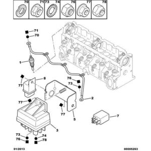Citroen Berlingo 2008-2012 Diesel Preheating Plug
