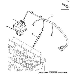 Citroen C-Crosser 2007-2012 Diesel Preheating Plug