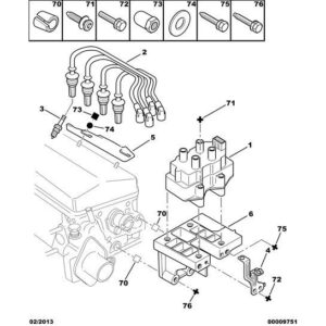 Citroen Saxo 1996-2004 Ignition Lead Engine