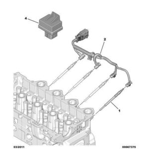 Citroen C4 2008-2010 Diesel Glow Plug Cable