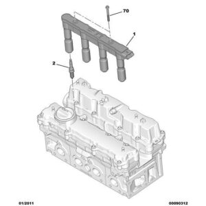 Citroen C4 2008-2010 Petrol Engine Ignition Coil