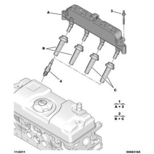 Citroen Nemo 2008-2015 Petrol Engine Ignition Coil