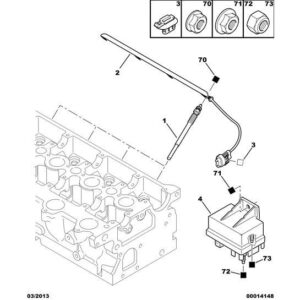 Citroen C8 2002-2008 Diesel Glow Plug Pre-Heating Box