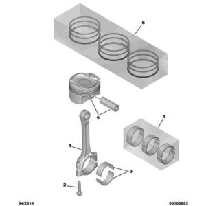 Citroen C1 2009-2012 Petrol Engine Connecting Rod Bolt