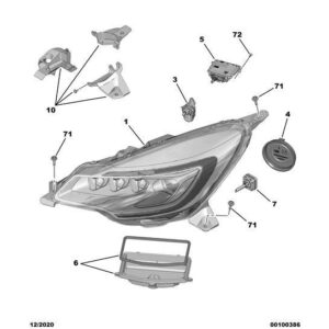 Citroen DS3 2010-2022 Petrol Headlight Lamp Cap