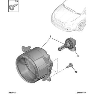 Citroen C4 2008-2010 Petrol Fog Headlight