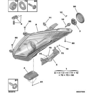Citroen C6 2005-2012 Diesel Headlight Assembly