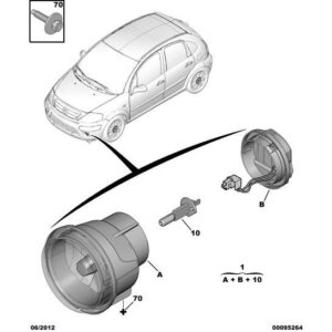 Citroen Berlingo 2015-2018 Petrol Fog Headlight
