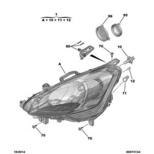 Citroen Berlingo 2015-2018 Petrol Headlight Assembly