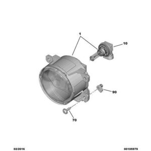 Citroen C1 2012-2014 Petrol Fog Headlight