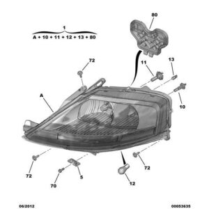 Citroen C3 2005-2009 Petrol Headlight Support