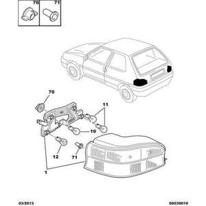 Citroen C8 2002-2008 Petrol Bulb
