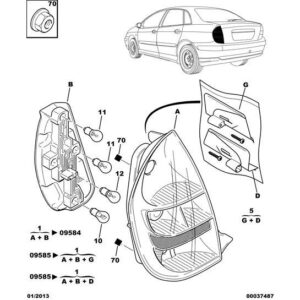 Citroen C5 2001-2004 Diesel Bulb
