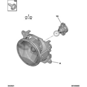 Citroen C4 Catcus 2014-2018 Petrol Headlight Lamp