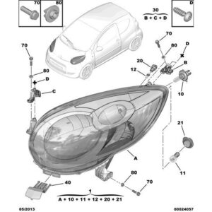 Citroen C3 2002-2005 Petrol Bulb Indicator
