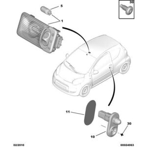 Citroen DS3 2010-2022 Petrol Bulb