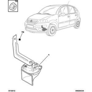 Citroen C3 2002-2005 Petrol Horn