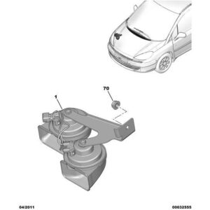 Citroen C8 2002-2008 Petrol Horn