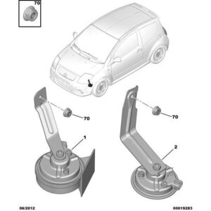 Citroen C2 2003-2007 Petrol Horn