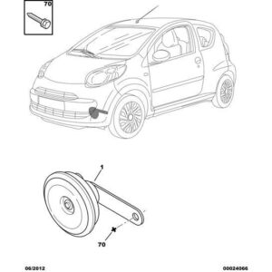 Citroen C1 2005-2009 Petrol Horn