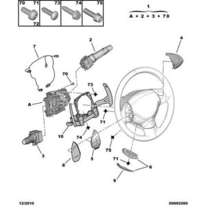 Citroen C-Crosser 2007-2012 Diesel Gearbox Control Switch Unit