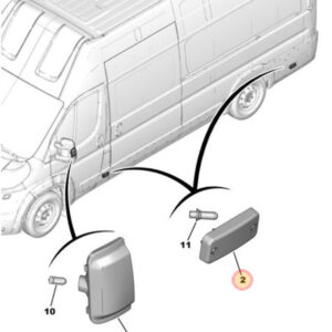 Citroen Relay 2006-2022 Body Side Indicator Lens 