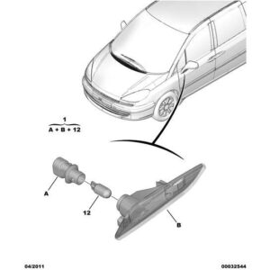 Citroen C8 2002-2008 Petrol Side Flash-Unit Left