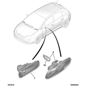 Citroen C4 2008-2010 Petrol Side Flash-Unit