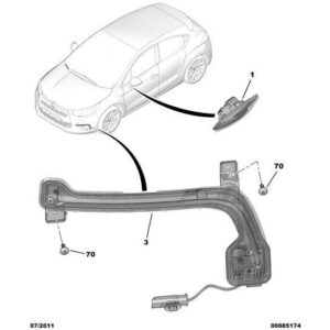Citroen C4 2018-2020 Diesel Side Flash-Unit