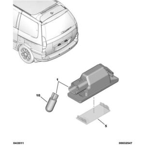 Citroen C8 2002-2008 Petrol Lamp Bracket