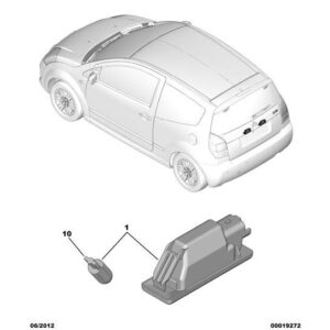Citroen C2 2003-2007 Petrol Number Plate Lamp