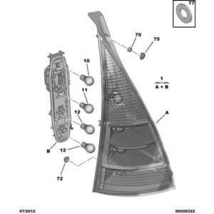 Citroen C3 2002-2005 Petrol Tail-Light Left
