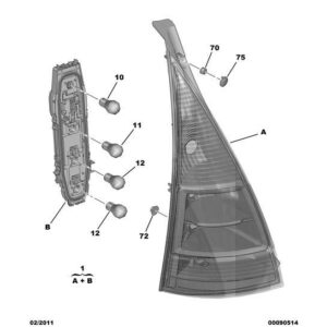 Citroen C3 2005-2009 Petrol Tail-Light