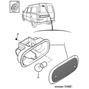Citroen Dispatch 1994-2006 Diesel Supplementary Stop Light