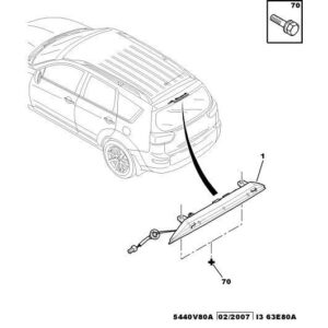 Citroen C-Crosser 2007-2012 Diesel Supplementary Stop Light