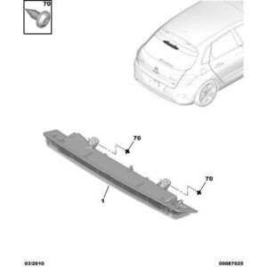Citroen C4 2018-2020 Diesel Supplementary Stop Light