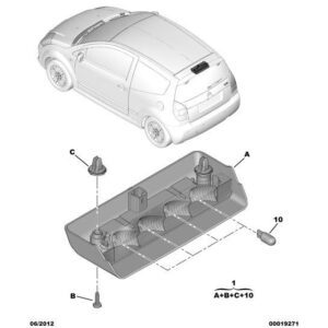 Citroen C2 2003-2007 Petrol Supplementary Stop Light