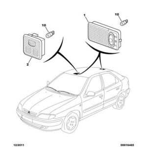 Citroen Xsara 2000-2004 Petrol Interior Lamp