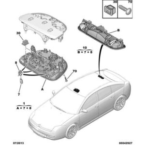 Citroen C6 2005-2012 Diesel Interior Lamp