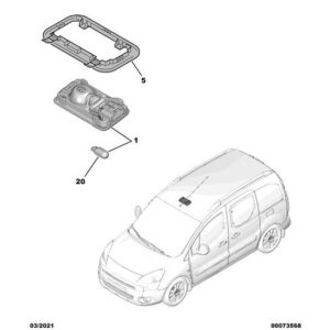 Citroen Berlingo 2012-2015 Diesel Interior Lamp