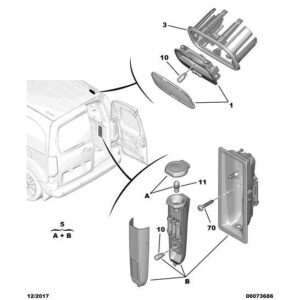 Citroen Dispatch 2007-2011 Diesel Interior Lamp