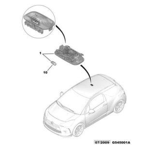 Citroen DS3 2010-2022 Petrol Interior Lamp
