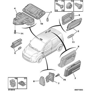 Citroen Nemo 2008-2015 Petrol Interior Lamp