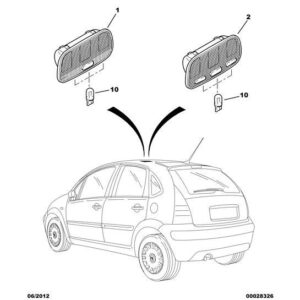 Citroen C3 2002-2005 Petrol Interior Lamp
