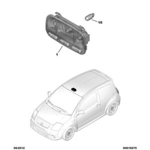 Citroen C2 2003-2007 Petrol Interior Lamp