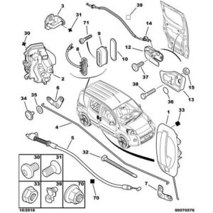 Citroen Nemo 2008-2015 Petrol Door Mobile Contact Switch