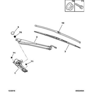 Citroen C1 2005-2009 Petrol Windscreen Wiper Blade