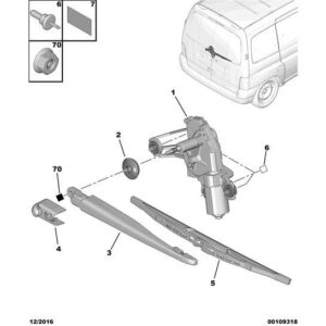 Citroen Berlingo 2006-2008 Petrol Windscreen Wiper Blade